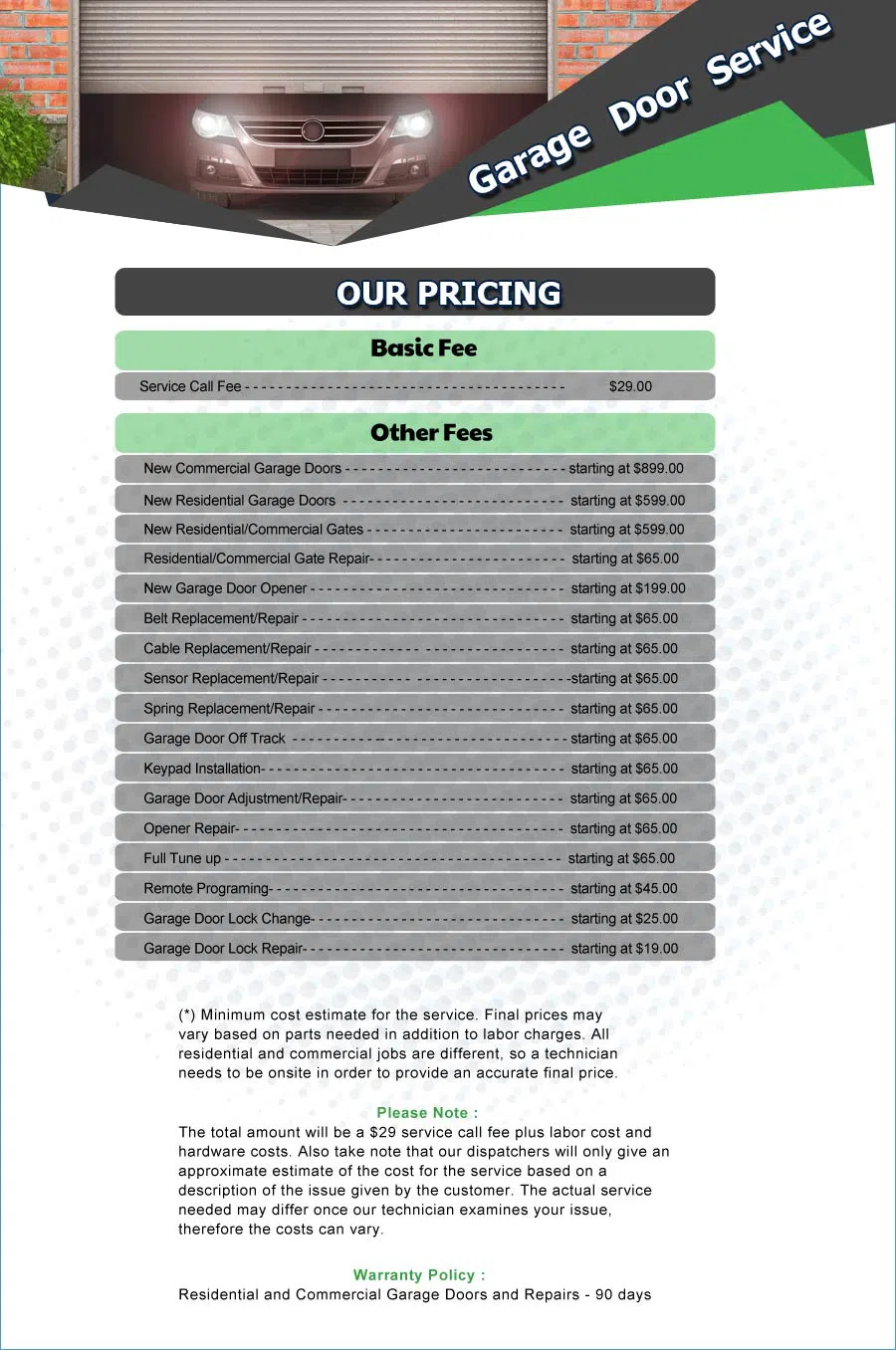 Galaxy Garage Door Service Phoenix, AZ 602-833-6801